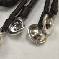 EEG Silver Cup Electrodes Package with 1.5 DIN Plug Assorted Colors Package, Choose Quantity & Length
